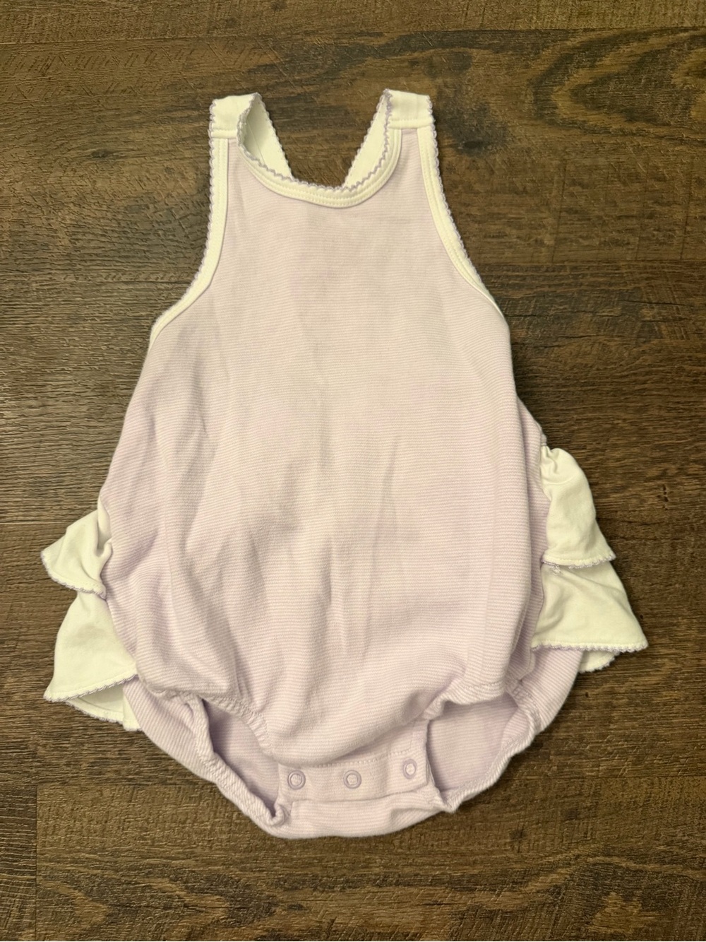 Squiggles by Charlie ruffle sunsuit